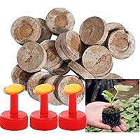 50 Stück Quelltabletten mit Nährstoffen, Quelltabletten Torf, 30mm Quelltöpfe Aussaaterde, Anzuchterde Torftablette für…