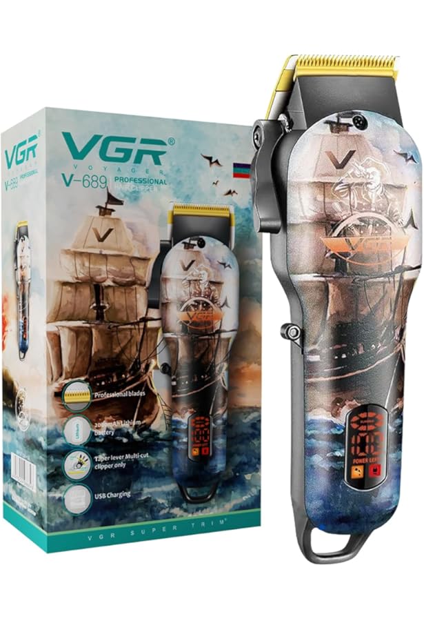 VGR V-690 Professional Hair Clipper for Men | Corded & Cordless