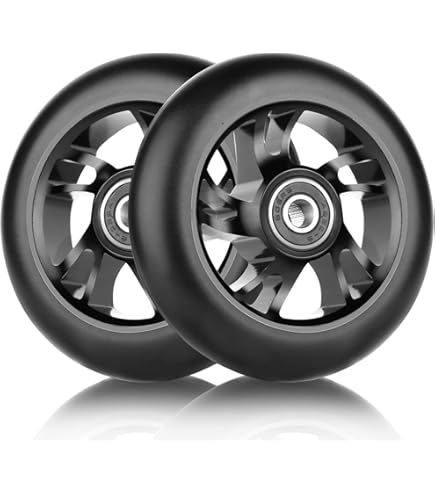 2 Stück PU Rollerräder 145mm - Leise Ersatzräder Für Scooter & Trolleys