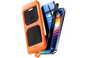 TOCOL 2 Piezas Protector Pantalla de Privacidad para iPhone 15 Pro, Alineación Automática para Una Instalación Rápida, Sin Burbujas, Antiespia Cristal Templado de Dureza 9H+Inastillable