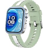 Rongep Huawei Watch Fit 4/4 Pro/Fit 3 ile Uyumlu Dual Color Loop Silikon Kordon Premium Yumuşaklıkta Bileği Rahatsız Etmeyen 