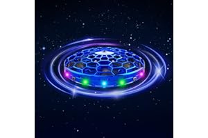 XINHOME Flying Spinner Toys for Kids,Mini Drone Hand Controlled Flying Fidget Spinner UFO Flying Orb Boomerang Hover Drone Kids Cool Stuff Gadgets Gifts for 6 7 8 9 10+ Year Old Boys Girls Teens Adults (Blue)