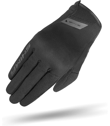 Guantes Furygan Graphic Evo2 LD Para Mujer - Motocicleta, Protección Nudillos, Negro, Deportivos