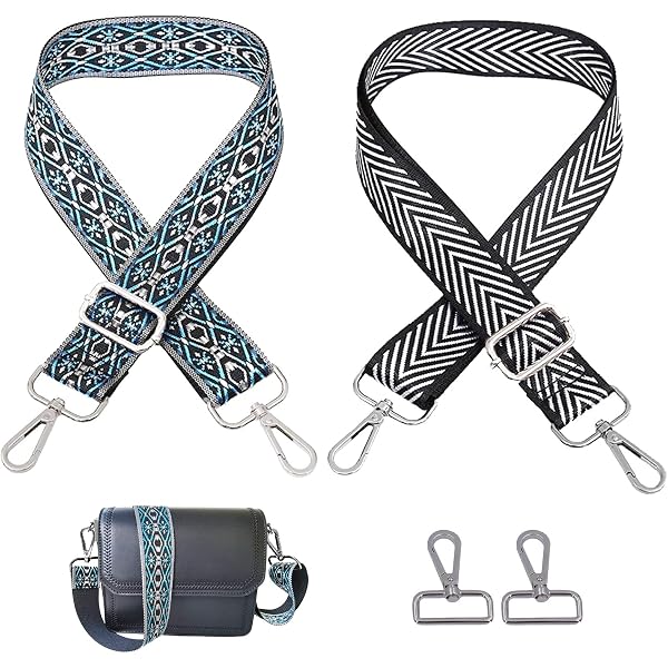 Bandoulière Réglable 80-140cm - Largeur 3.8cm - Motif Bohème - Pour Sac à Main