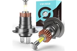 KOYOSO H7 LED 360° Lampadine: Kit Sostituzione Fari Antiriflesso Mini 1:1 Design Plug e Play Lampade-100W 22000LM 6500K Super Luminoso Abbaglianti e Anabbaglianti per 12V Auto