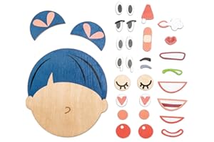 Tender Leaf Toys What's Up? - Wooden Magnetic Game for Learning Facial Expressions and Emotions