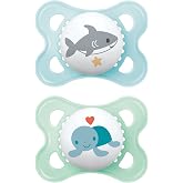MAM Original Pacifier | 0-6 Months | Newborn Pacifier | 94% Acceptance | Nursing Friendly | Midwives Recommended | Teeth Frie