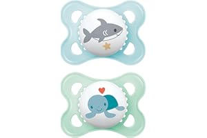 MAM Chupete original | 0-6 meses | Chupete para recién nacidos | 94% de aceptación | Apto para la lactancia | Recomendado por matronas | Respetuoso con los dientes | Silicona SkinSoft | Tiburón