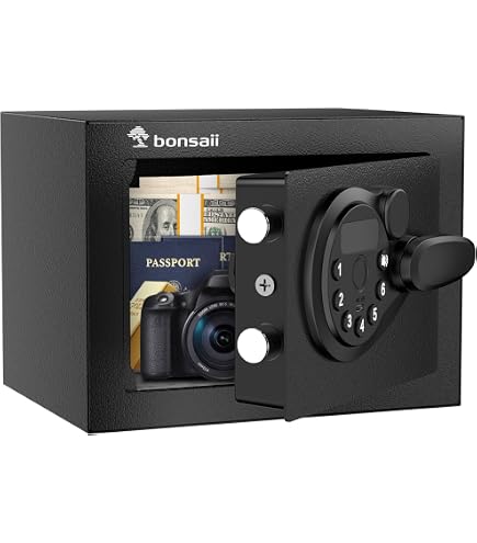 Bonsaii Cassaforte Con Tastiera Elettronica, Cassaforte Di Sicurezza In Acciaio Nonapplicabil
