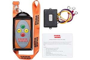 ‎WINCHMAX WINCHMAX Funkfernbedienung für Zweikanalwinde. Einhandgerät mit großer Reichweite. 12v / 24v.