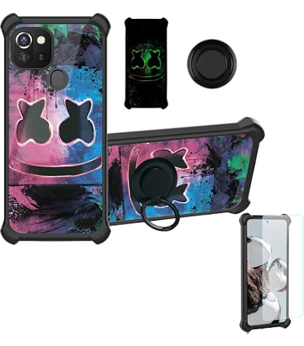 Coque Hybride Pour Vortex Zg55 Avec Support Magnétique Pliable Et Verre Trempé Inclus - Noir