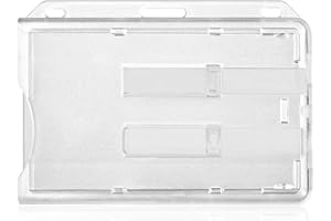 ‎VICLOON Vicloon Kartenhalter Ausweis, ID Kartenhalter, Nehmen Sie 2 Karten über 2 Schieber heraus, Gefrostet und Transparent, für Personalausweis(Weiß)