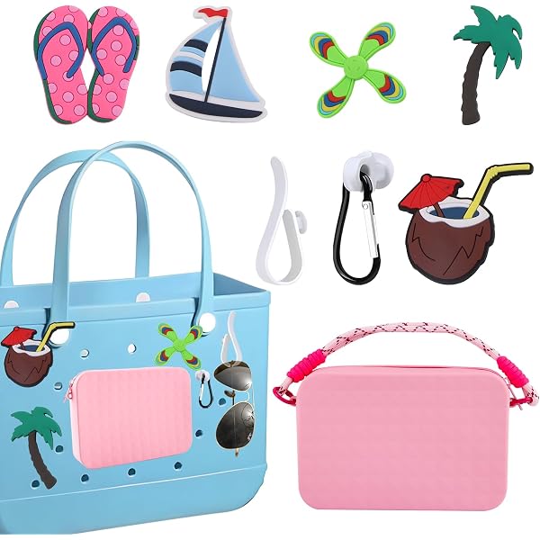 Set Di 6 Ciondoli A Cuore Per Borsa Bogg - Accessori Decorativi Per