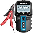 TOPDON BT100 Battery Tester,12V 100-2000CCA Car Battery Tester with Cranking Charging Tests, Ideal for DIYers & Auto Repair Shops, 2" Backlit Screen