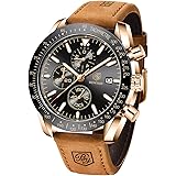 BENYAR Waterproof Chronograph Men Watches Fashion Casual Leather Band Strap Wrist Watch