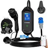 AFYEEV Electric Car Charger 7.2 kW/10M/6-32A Wallbox with App | Switchable Current Electric Vehicle Charger | 1&ndash;15H Deferred