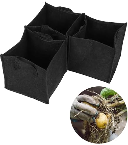 Supvox Pflanzenbeutel Aus Vliesstoff – 60x60x40 Cm, Hochbeet Für Gemüse & Blumen, Atmungsaktiv