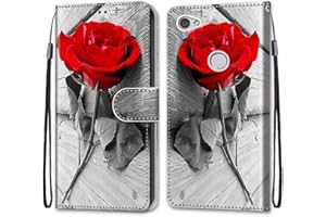 Mo-Somnus Funda para Xiaomi Redmi Note 5A, Funda Cartera Funda Libro Caso Piel PU con Tapa Magnético Billetera Flip Carcasa Cuero [Protección Completa] [Ranura para Tarjeta] (Rosa)