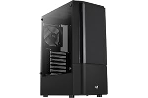 Aerocool Quantum v1 Midi-Tower, Tempered Glass - schwarz