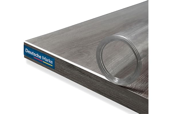 TEXMAXX Protector de Mesa Transparente de 2 mm con Bordes Biselados – Cubierta de PVC en Varios Tamaños para Escritorio, Encimeras y Superficies – Medida 80 × 120 cm