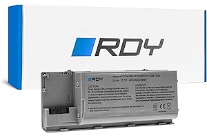 RDY Laptop Akku PC764 JD634 PP18L TD175 TC030 RC126 TD116 NT379 TD117 Notebook Batterie für Dell Latitude D620 D630 D630N D631 D631N D830N PP18L D630c Precision M2300 (Kapazität: 4000 mAh 11.1V)