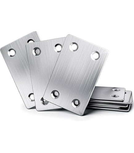 thumbnail image 2 of 40PCS Mending Plates 60x38mm - Stainless Steel Flat Brackets With Screws For Wood Furniture Repair & Joining 2 of 12