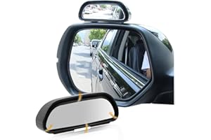 EEEKit Toter Winkel Spiegel, 2er-Pack Rechts Links Einstellbar Weitwinkel Seitenspiegel Universal Blind Spot Snap Way Rückspiegel