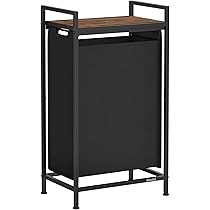 HOOBRO Toilet rack, 3-tier toilet rack, bathroom rack, industrial style, space saving, easy assembly, rustic brown EBF41TS01