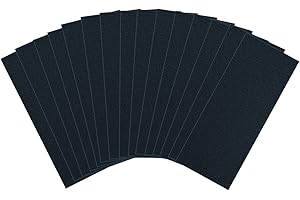 zoerbufan 15 Pezzi Carta Abrasiva Auto Abrasivi Grana, Carta Vetrata per Legno 800, Impermeabile Levigatura a Secco e Umido Sandpaper