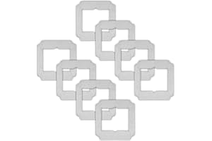 KEYKAO (8 Stück) Ersatz-Mopp-Pads, kompatibel mit dem ECOVACS Winbot Mini Fensterreinigungsroboter, Teilenummer W-CC02-0012, waschbare Ersatz-Mopp-Tücher
