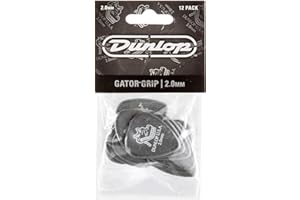 JIM DUNLOP Dunlop 417P2.0 Gator Grip®, negro, 2 mm, 12 unidades