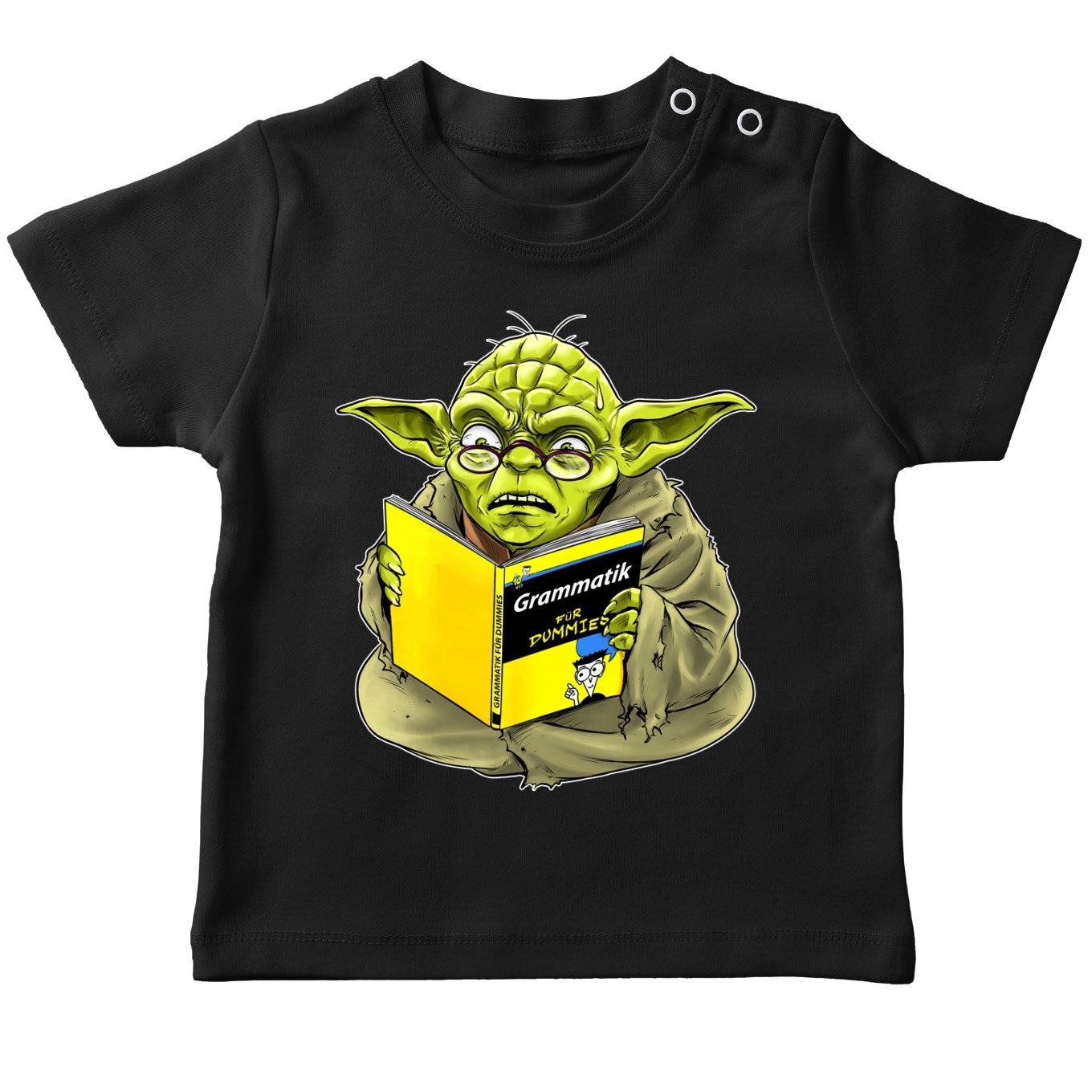 Star-Wars-Lustiges-T-Shirts-Yoda-Grammatik-fr-Dummies-Star-Wars-Parodie