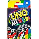 Mattel Games HHL33 - UNO All Wild kortspel med 112 kort, barnspel, familjespel och festspel, från 7 år och uppåt