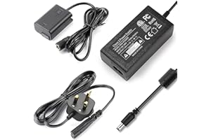 F1TP ACPW20 AC Power Supply Adapter and NP-FW50 Dummy Battery Coupler kit for Sony Alpha A6500 A6400 A6300 A6100 A6000 A5100 A5000 A7II A7SII A7RII A7 A7S A7R RX10 II III IV NE Zv- E10 Cameras