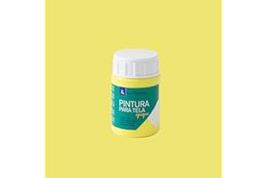 Pintura para Tela Opaque To-02 Amarillo Limon 35ML La Pajarita, Pintura de aplicación directa sobre tela