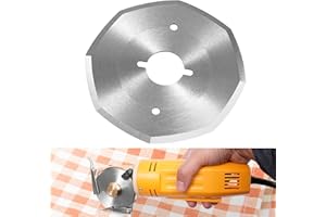 Hayaww 70 mm Cuchilla de Tijera Eléctrica Cuchilla de Repuesto para Cúter Rotativo Eléctrico Tijeras Eléctricas Inalámbricas Cuchillas Cortador Rotativo para Caja de Cartón Alfombras Cuero Tela (A)