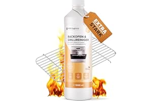 ‎MM HYGIENE MM HYGIENE ® - Backofenreiniger EXTRA STARK 1000ml – Grillreiniger und Fettlöser - Backofen, Herd und Grill – für hartnäckigste Verschmutzungen und Rauchharz - Spezial Ofenreiniger - Made in Germany