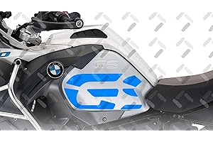 AZGRAPHISHOP KIT X2 Stickers Side GS to Moto R 1200 GS ADV 2014-2018 ST-GS-R1200ADV (Alpine White)