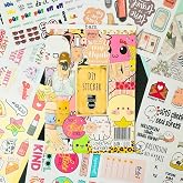 Hediye Ofisi My DIY Sticker Book 24 * 17 cm 16 Sayfa &Ouml;zel Tasarım Rengarenk Sticker Kitabı