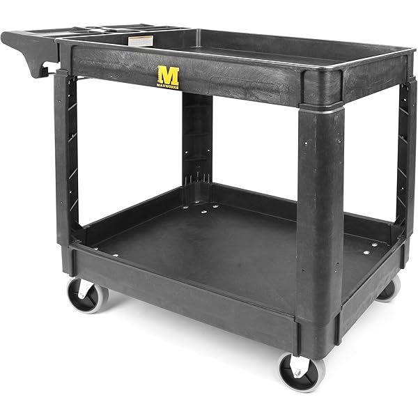 TANGZON 3 Tier Service Cart, Rolling Tool Trolley With
