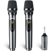ECHOMUSSY Wireless Microphones (Metallic) - View 7