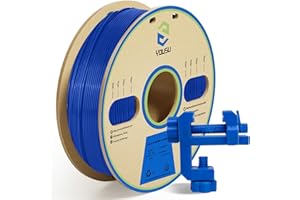 YOUSU PLA Plus (PLA+) Filament 1.75mm,Professional High Toughness 3D Printer Filament,Dimensional Accuracy +/- 0.02mm（Blue 1kg）