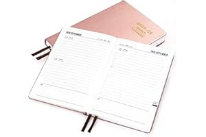 Kesote kalendarz na rok 2025/2026, notatnik A5, planer rodzinny, lipiec 25-czerwca 26, kalendarz książkowy, różowe złoto, kalendarz rodzinny, 1 dzień 1 strona