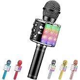 Microfono Karaoke Wireless Bluetooth Per Bambini, Con Luci LED Ed Effetti Voce, Compatibile Con Smartphone E PC - Foto 1