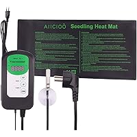 AIICIOO Sämling-Heizmatten-Thermostatregler - Saatkeimanlage-Heizkissen mit Temperaturregler
