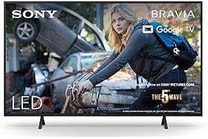 Sony BRAVIA, KD-43X75WL, 43 Zoll Fernseher, LED, 4K HDR, Google TV, Smart TV, Works with Alexa, BRAVIA CORE, HDMI 2.1, Gaming-Menü mit ALLM