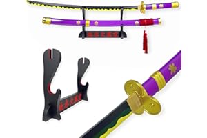 FÉENOMENN FEENOMENN One Piece - Zoro Katana Replica Hoja de Madera - ENMA (Violeta)