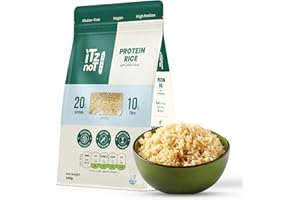 iTz noT JUST Protein Rice 500g | High Protein with Plant Fibre | Vegan, Gluten-Free, Low Fat, Non-GMO, Preservative Free | Instant Healthy Meal | Ready in 5 Minutes | No Boil Needed | Ideal for Diet
