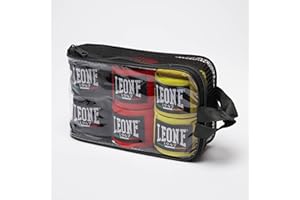 LEONE 1947, 3 Paar Bandagen schwarz/blau/rot, 4,5 m, AB705P