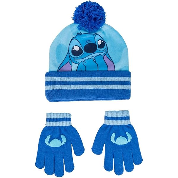 RXIRUCGD Chapeau D'Hiver En Peluche Pour Enfants, Ensemble De Chapeau De Ski Épais Et Chaud Avec Foulard Et Gants Pour Filles Et Garçons (Bleu